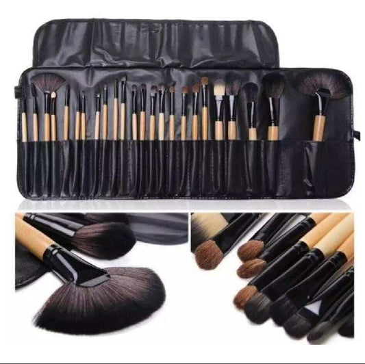 24 Pcs Professional Makeup Brush Set with Pouch