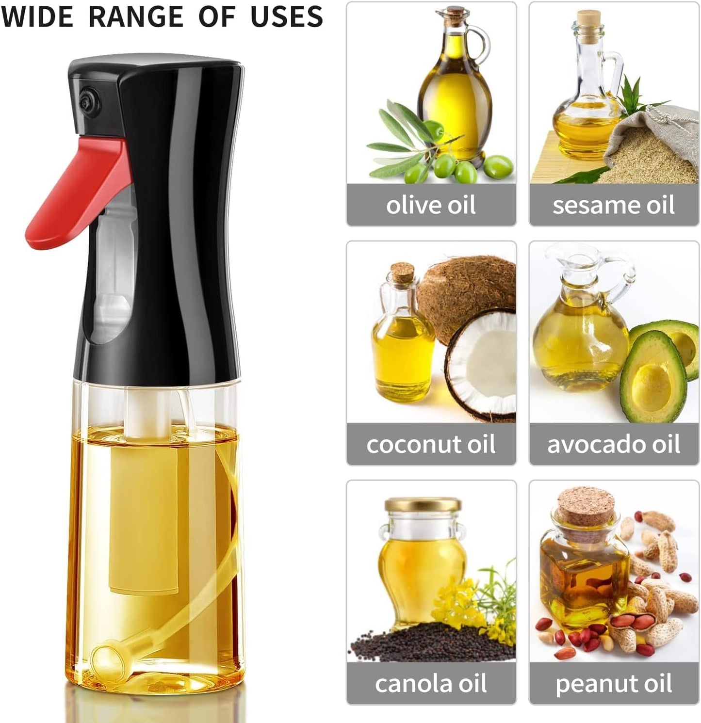 200ml Olive Oil Spray Bottle for Cooking